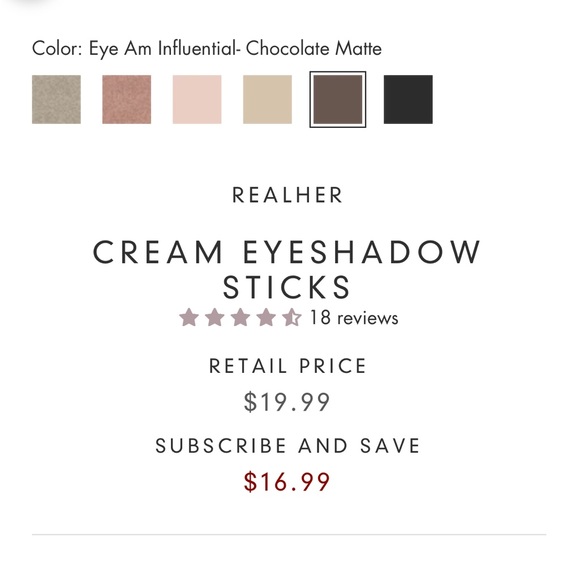 🤎🆕🤎 Realher Eye Am Influential Shadow Stick - Picture 3 of 7